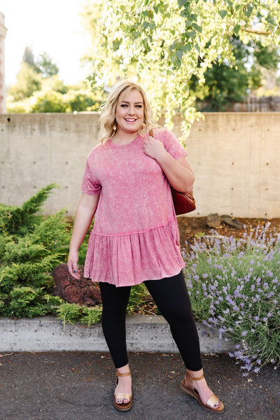 Mineral Wash Rose' Top