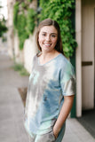 Arctic Waters Tie Dye Top