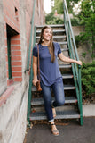 Everyday Basic Coal Blue Top