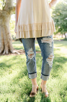 Champagne Nights Tunic Top