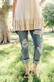 Champagne Nights Tunic Top