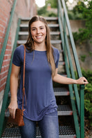 Everyday Basic Coal Blue Top
