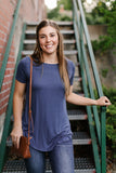 Everyday Basic Coal Blue Top