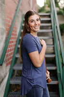 Everyday Basic Coal Blue Top