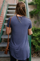 Everyday Basic Coal Blue Top