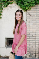 Mineral Wash Rose' Top