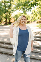 Cherry Blossom Ruffled Sleeve Cardigan