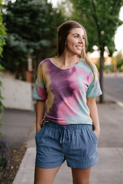 Tangled Up In Blue Summer Shorts