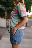 Tangled Up In Blue Summer Shorts