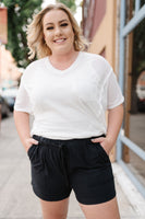 Tangled Up In Black Summer Shorts