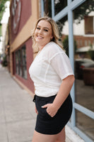 Tangled Up In Black Summer Shorts