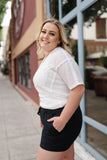 Tangled Up In Black Summer Shorts