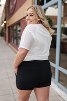 Tangled Up In Black Summer Shorts