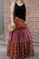 Samba All Night Tierred Maxi Skirt