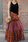 Samba All Night Tierred Maxi Skirt