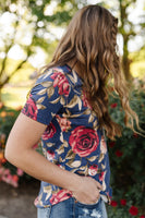 Simply Floral In Navy