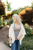 Dove Gray Lacy Bralette Tank