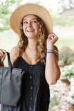 I Love Eyelet Black Button Top