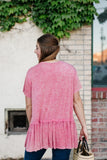 Mineral Wash Rose' Top