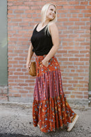 Samba All Night Tierred Maxi Skirt