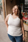 Simply Lace Ivory Sleeveless Top
