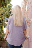 Fields of Violet Knit Tunic