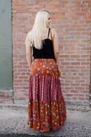 Samba All Night Tierred Maxi Skirt