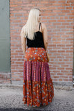 Samba All Night Tierred Maxi Skirt