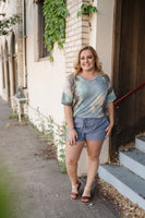 Arctic Waters Tie Dye Top