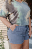 Tangled Up In Blue Summer Shorts