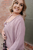 Peaceful Mauve Cardigan