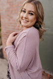 Peaceful Mauve Cardigan