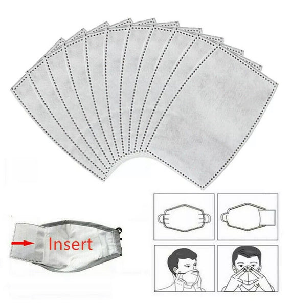 5 Layer Carbon Face Cover Filter Inserts