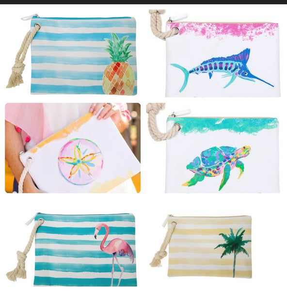 Beach Bikini Bag Wristlet