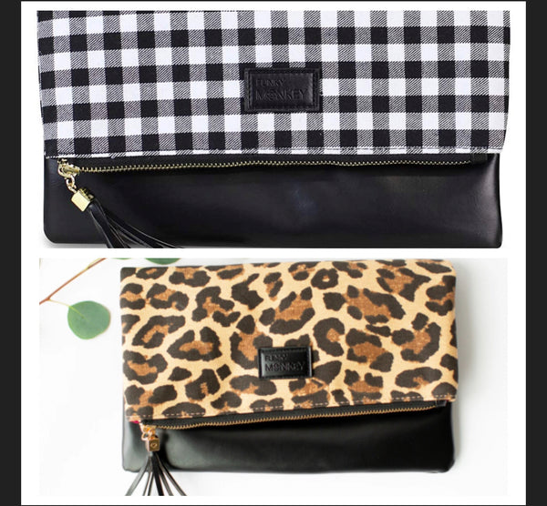 Funky Monkey Fold Over Cluth