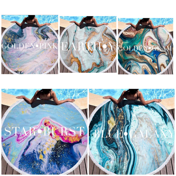 Geode Beach Towels
