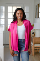 Working on Me Top in Hot Pink