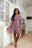 Bright Blooms Floral Dress