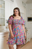 Bright Blooms Floral Dress
