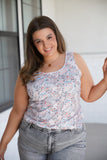 Evangeline Floral Cutout Tank