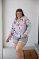 Thinking On It Open Back Floral Top
