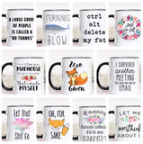 Mugsby Sassy Ceramic Mugs 12oz.