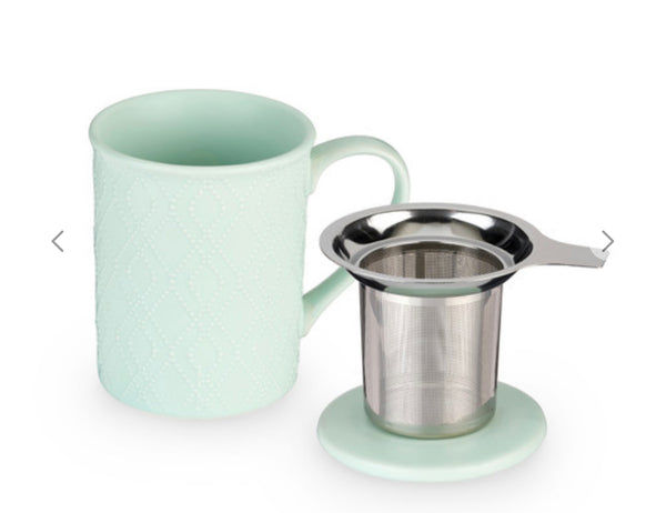 Pinky Up Ceramic Tea Mug & Infuser