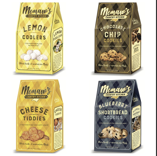 Memaw's Country Kitchen Cookie Sampler Pack (4)