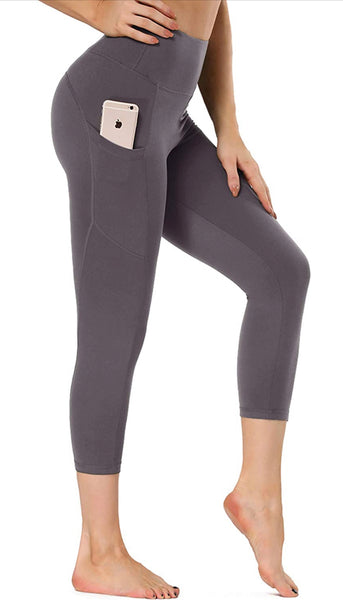 Yoga-na Love These Capri Leggings in Grey