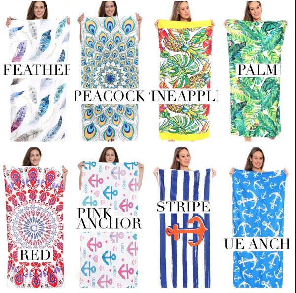 Beach Towel & Bag All In One