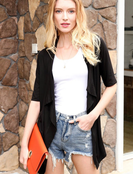 Life Of Luxury Cardigan in Black