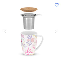 Pinky Up Ceramic Tea Mug & Infuser