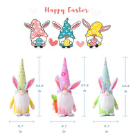 Floral Easter Gnome Set 3pk