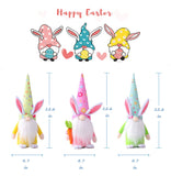 Floral Easter Gnome Set 3pk